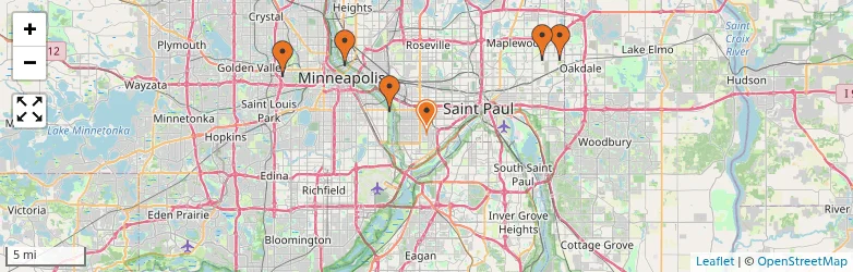 Related schools map