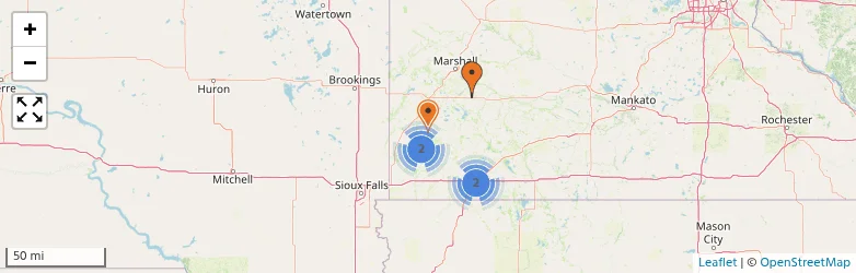 Related schools map