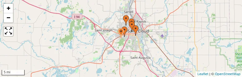 Related schools map