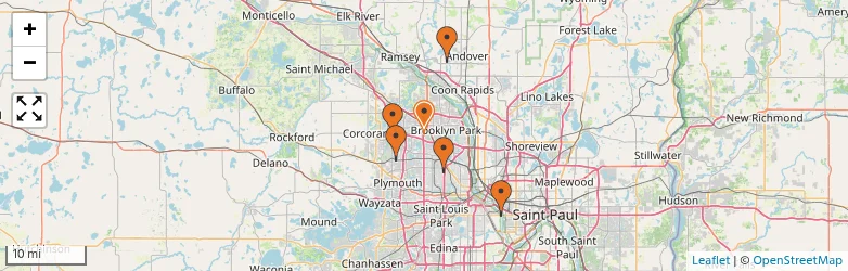 Related schools map