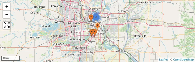 Related schools map
