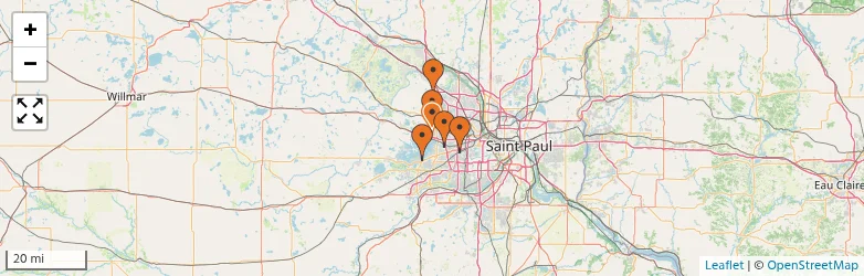 Related schools map