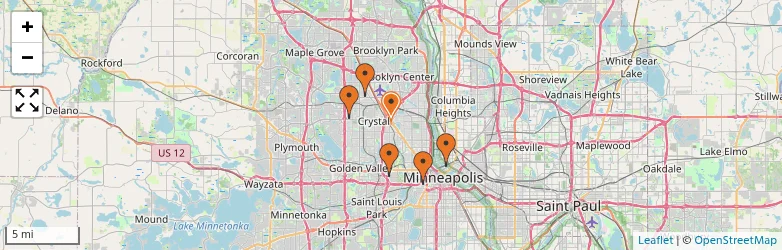 Related schools map