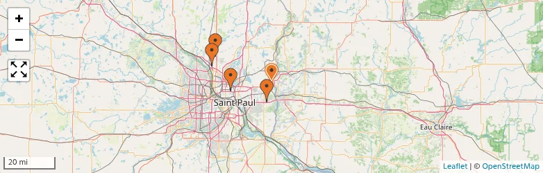 Related schools map
