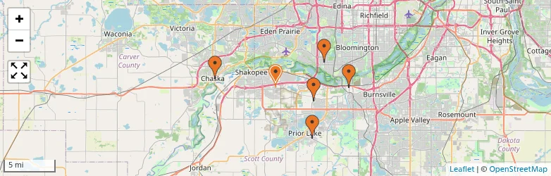 Related schools map
