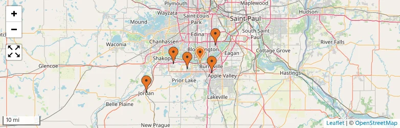 Related schools map