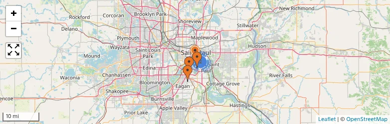 Related schools map