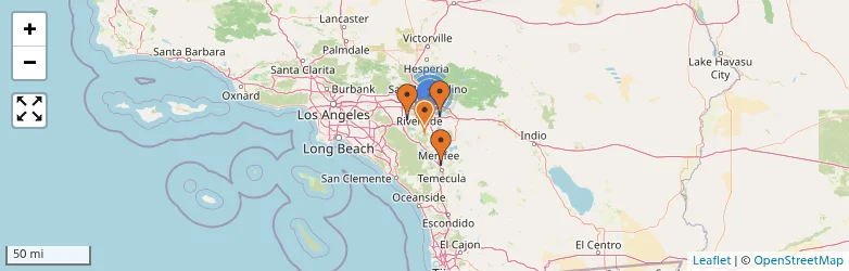 Related schools map