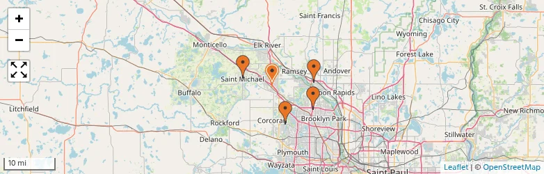 Related schools map