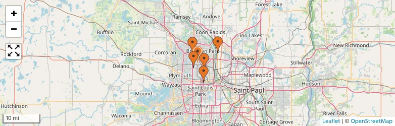 Related schools map