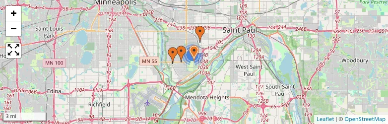 Related schools map