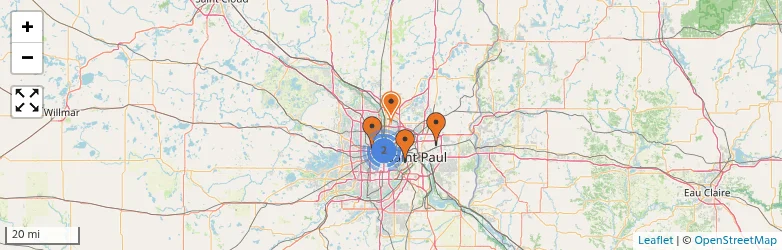 Related schools map