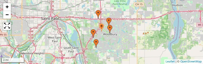 Related schools map