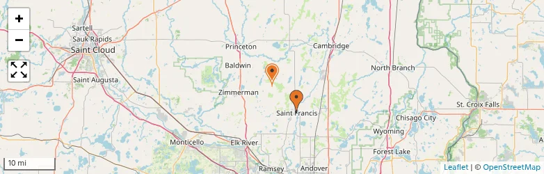 Related schools map