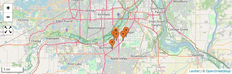 Related schools map