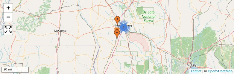 Related schools map