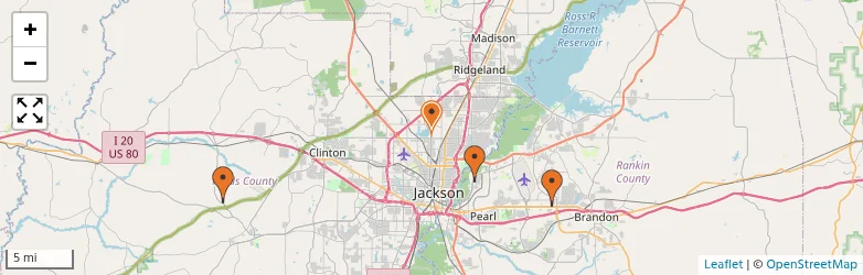 Related schools map