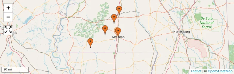 Related schools map
