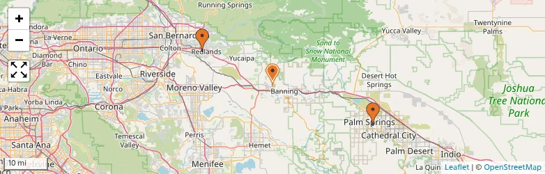 Related schools map