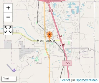 Map of Hernando Baptist Kindergarten