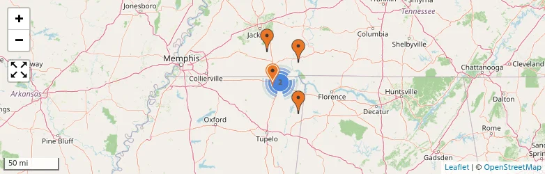 Related schools map