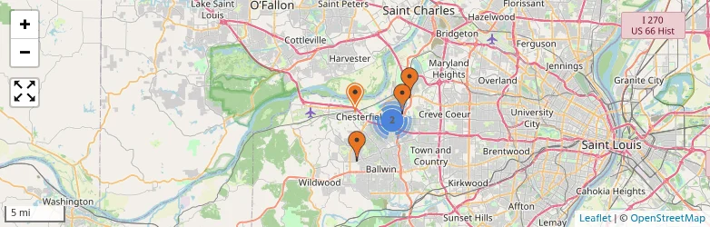 Related schools map