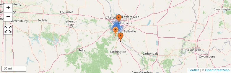 Related schools map