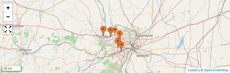 Related schools map