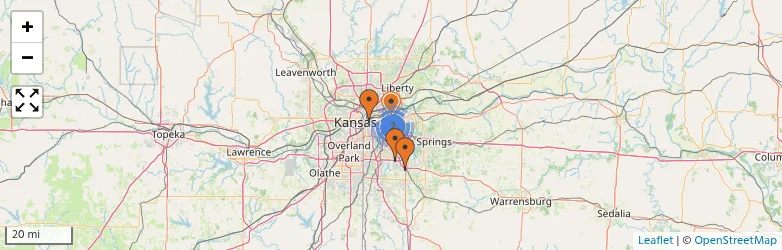 Related schools map