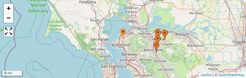 Related schools map