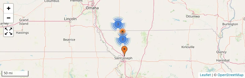 Related schools map