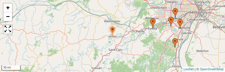 Related schools map