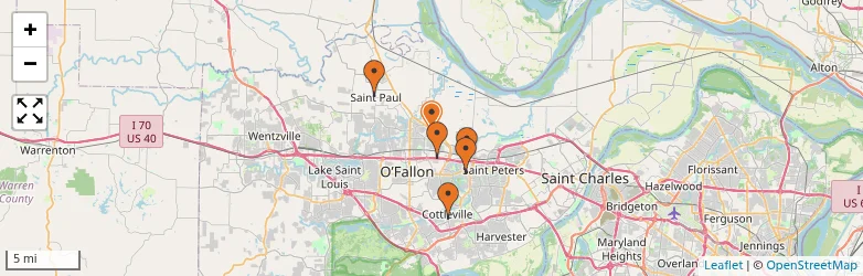 Related schools map