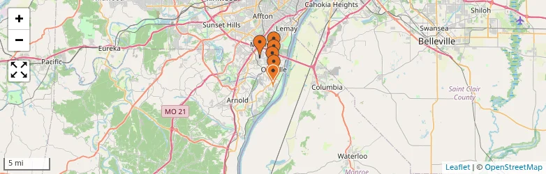Related schools map