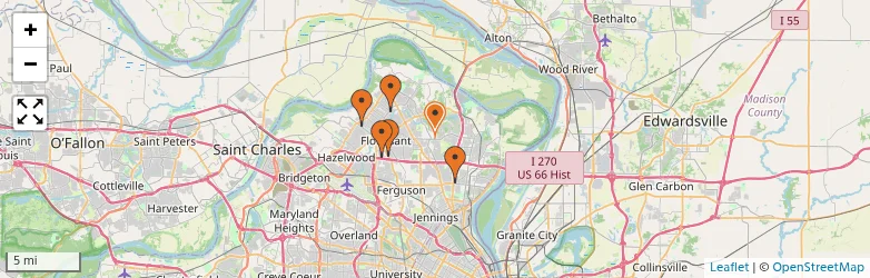 Related schools map