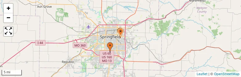 Related schools map