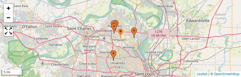 Related schools map