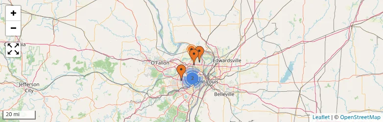 Related schools map