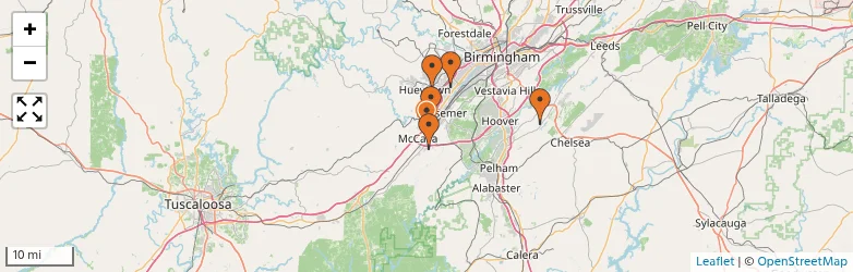 Related schools map