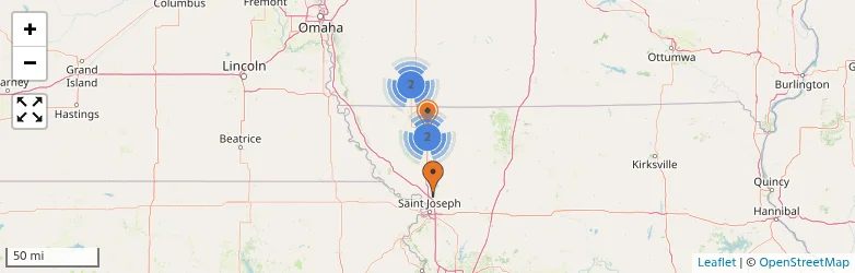 Related schools map