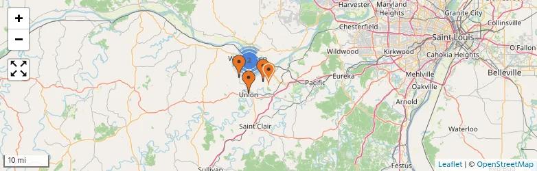 Related schools map