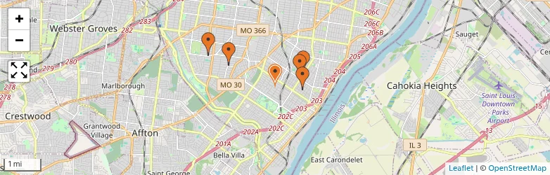Related schools map