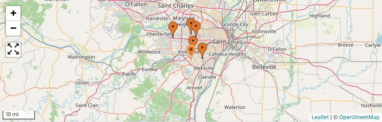 Related schools map