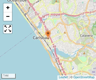 Map of Casa Montessori De Carlsbad