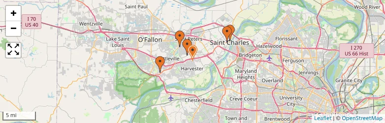 Related schools map