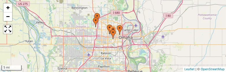 Related schools map