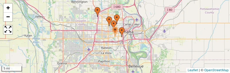 Related schools map