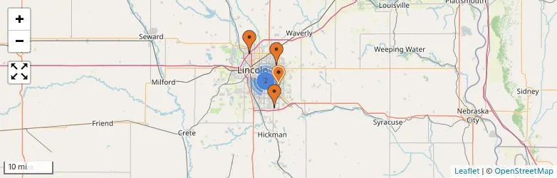 Related schools map