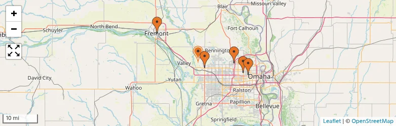 Related schools map