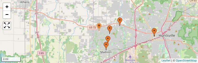 Related schools map